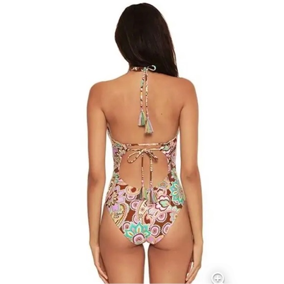 NWOT Becca Groovy Candice Multi-way Retro Boho Bikini Sz Medium - Picture 2 of 11